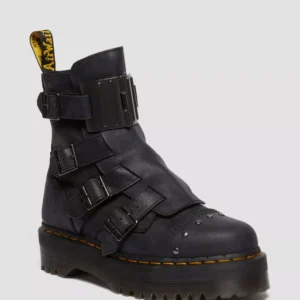Dr. Martens Jadon Hinge Buckle Leather Platform Boots